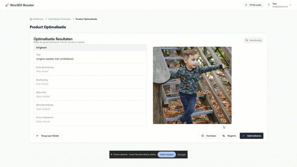 WooSEOBooster demo — WooCommerce SEO Booster in action